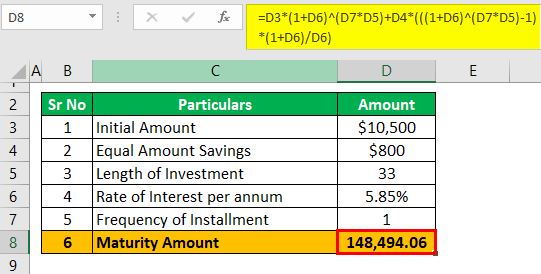 Retirement Income calculator Example 1-1