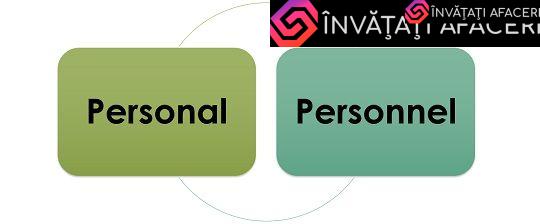 Diferența dintre personal și personal
