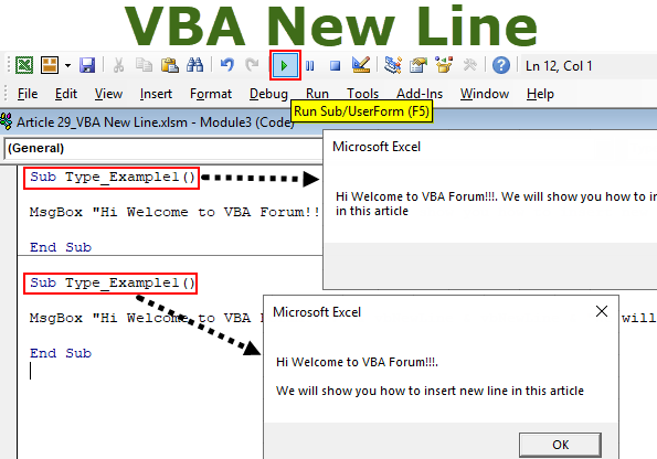 VBA New Line